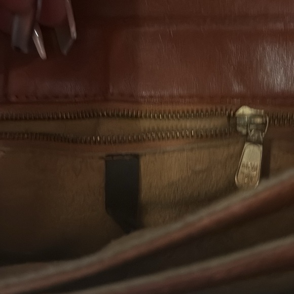 EUC MCM Vintage gorgeous handbag monogram labeled tan/ black - Picture 12 of 12